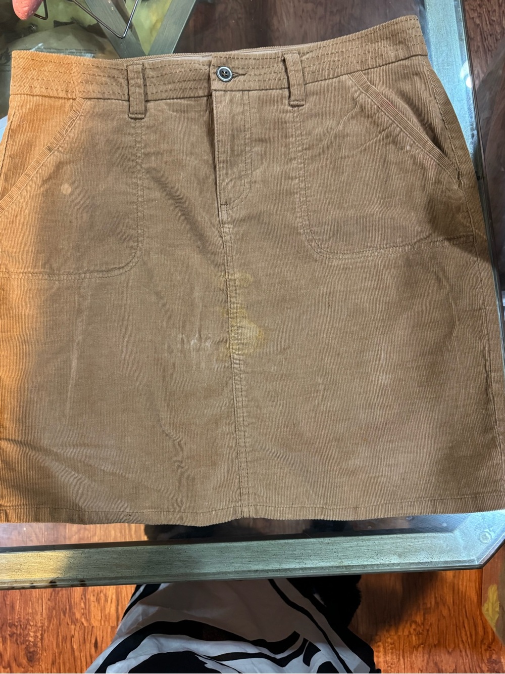 Sonoma Camel Corduroy Mini Skirt